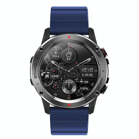 1.39 Inch Colour Screen Smart Watch Support Heart Rate Monitoring / Blood Pressure Monitoring - Blue