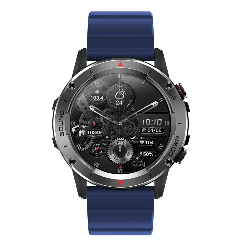 1.39 Inch Colour Screen Smart Watch Support Heart Rate Monitoring / Blood Pressure Monitoring - Blue