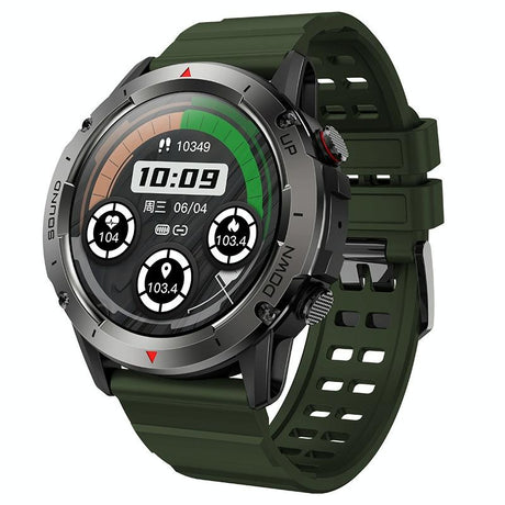 1.39 Inch Colour Screen Smart Watch Support Heart Rate Monitoring / Blood Pressure Monitoring - Blue