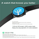 Silicone Band Smart Watch With Colour Screen - Silver