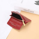 Multifunctional Crocodile Card Holder With Zipper Small Coin Purse - Green