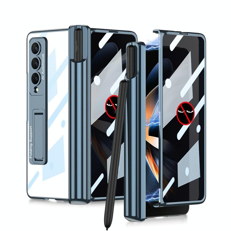 For Samsung Galaxy Z Fold4 5G Magnetic Privacy Case - Foldable - Dark Green