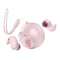 Coconut Ball Bluetooth Earphones with Charging Case - Pink