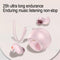 Coconut Ball Bluetooth Earphones with Charging Case - Pink