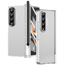For Samsung Galaxy Z Fold4 5G Samsung Fold 4 Hinge Flip Case - Two Tone Contact Lens - Yellow