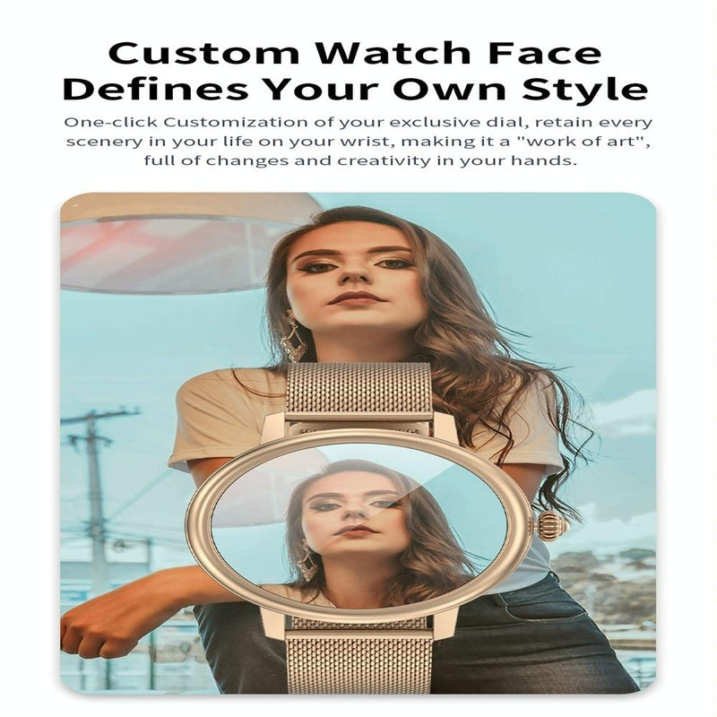Smart Steel Watch With Colour Screen - Cf90 - Silver