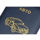 Russian Driver License Holder Genuine Leather Case - Brown