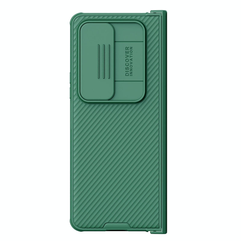 For Samsung Galaxy Z Fold4 5G Mirror Pro Camshield Case Set - Green