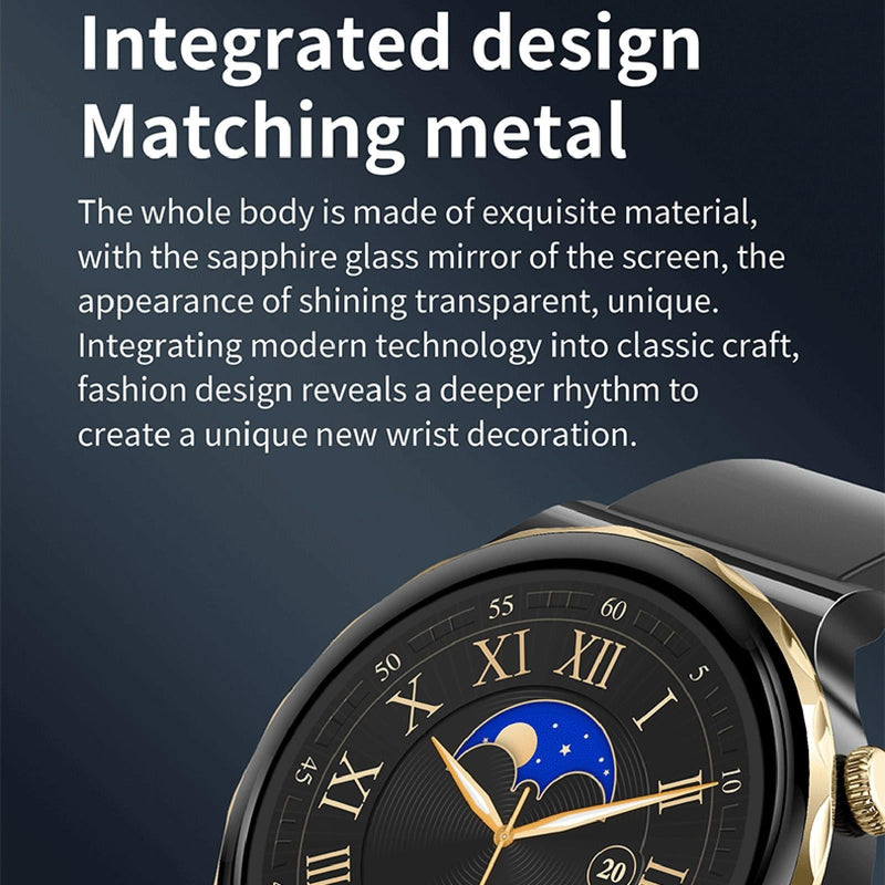 1.28 Inch Dual Mode Sport Smart Watch Support Bluetooth Call / Sleep / Blood Oxygen / Heart Rate / Blood Pressure Health Monitor - Gold