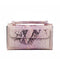Sequin Snake Print Wrist Bag - Multifunctional Chain Wallet - Pink