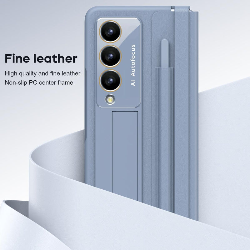 For Samsung Galaxy Z Fold4 5G Full Coverage Pc Case With Pen - White