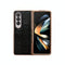For Samsung Galaxy Z Fold4 5G Leather Mahjong Phone Case - Electroplated - Black