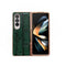 For Samsung Galaxy Z Fold4 5G Leather Mahjong Phone Case - Electroplated - Black