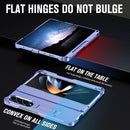 For Samsung Galaxy Z Fold4 5G Shockproof Diamond Case With Hinge And Pen - Black