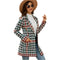 Autumn And Winter Long Sweater Collision Colour Knitted Cardigan Trench Coat - Dark Grey - M