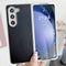 For Samsung Galaxy Z Fold4 5G Shiny Leather Phone Case With Metallic Finish - Purple