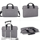 14.1-15.4 Inch Portable Laptop Bag with Single-shoulder Strap - Gray With Shoulder Strap