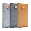 13 Inch Vertical Felt Laptop / Tablet Sleeve Bag - Dark Gray