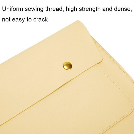 3-in-1 Waterproof Leather Laptop Liner Bag - 14 Inches - Honeydet Oranges