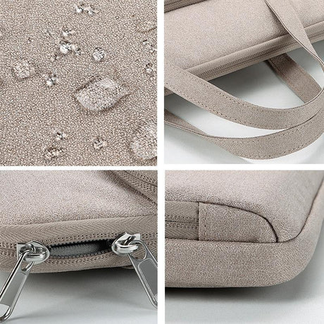 14.1-15.4 Inch Waterproof Laptop Bag - Durable And Stylish - Elegant Gray