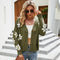 Autumn And Winter Female Knitted Cardigan College Style Sweater Jacket - Green - L
