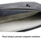 15.6 Inch Business Laptop Liner Bag - Polyester Zipper Closure - Light Grey