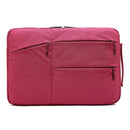 15.6 Inch Business Laptop Liner Bag - Polyester Zipper Closure - Light Grey