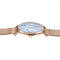 Stylish Men Quartz Watch with Gold Alloy Case and Stainless Steel Band - Round Dial - Wa0733C
