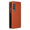 For Samsung Galaxy Z Fold4 5G Carbon Fiber Flip Leather Case - Blue