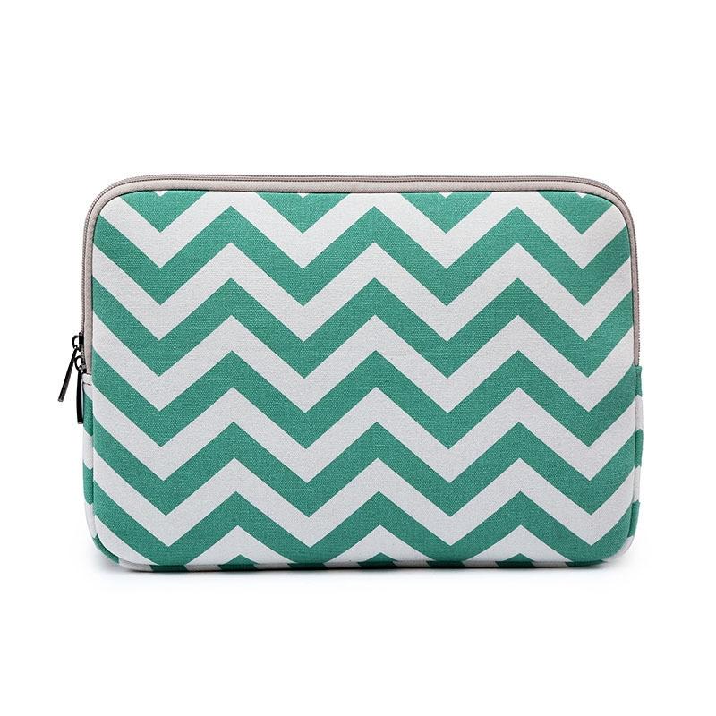 13 Wavy Pattern Notebook Liner Bag - Wavy Design - Light Green