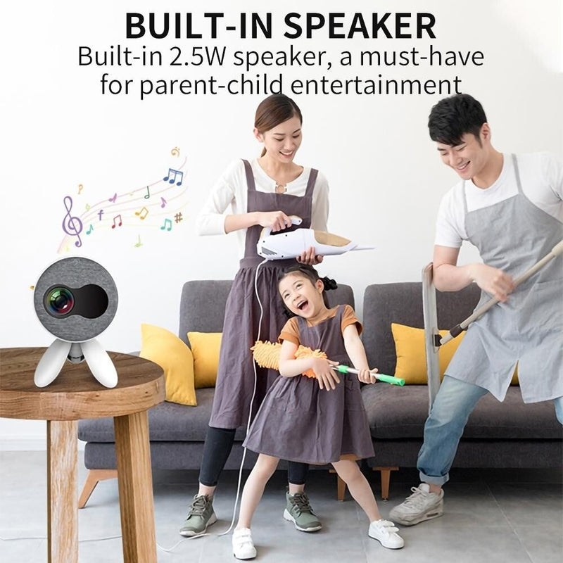 Portable Children'S Projector With Speaker - Yg220 - Yellow