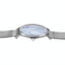 Stylish Men Quartz Watch with Stainless Steel Band - Round Dial Silver Alloy Case - Wa0736C