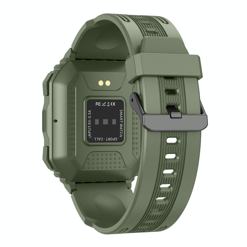 Waterproof Pedometer Sport Smart Watch Support Heart Rate / Blood Pressure Monitoring / Bt Calling - Coffee