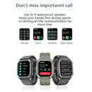 Waterproof Pedometer Sport Smart Watch Support Heart Rate / Blood Pressure Monitoring / Bt Calling - Coffee