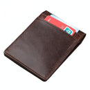 Anti-magnetic Leather Rfid Wallet - Sleek & Secure - Coffee