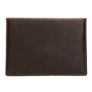 15.4 Business Laptop Tablet Bag - Genuine Leather - Universal Fit - Coffee