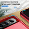 For Samsung Galaxy Z Fold4 5G Shockproof Pc Tpu Case - Red + Black