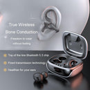 Wireless Bone Conduction Clip-on Bluetooth Headset - Noise Reduction - Purple