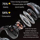 Wireless Bone Conduction Clip-on Bluetooth Headset - Noise Reduction - Purple