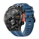 1.46 Inch Ip68 Waterproof Sos Flashlight Bluetooth Smart Watch - Yellow Green