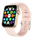 1.6 Inch Waterproof Smart Watch With Ips Colour Screen Sport Sleep Heart Rate Monitoring - Gold