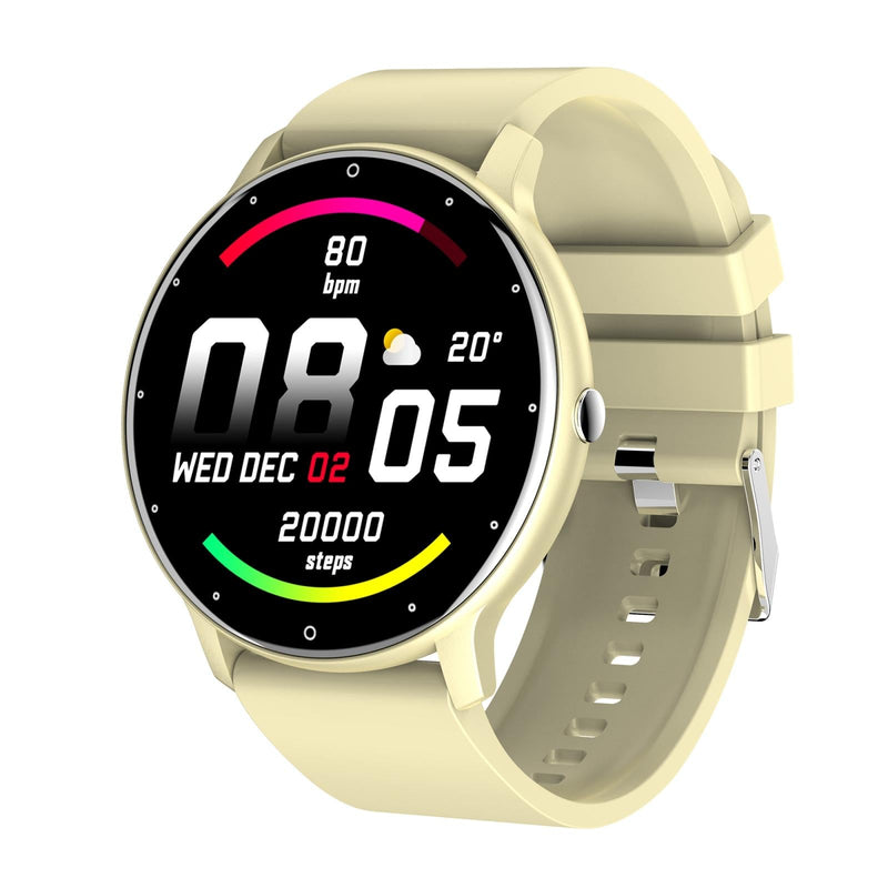Smart Watch With Heart / Bp / Oxygen / Sleep Monitoring - Ip67 Waterproof - Yellow