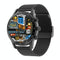 Smart Dual Display Analog Digital Call Watch - Silver Silicone