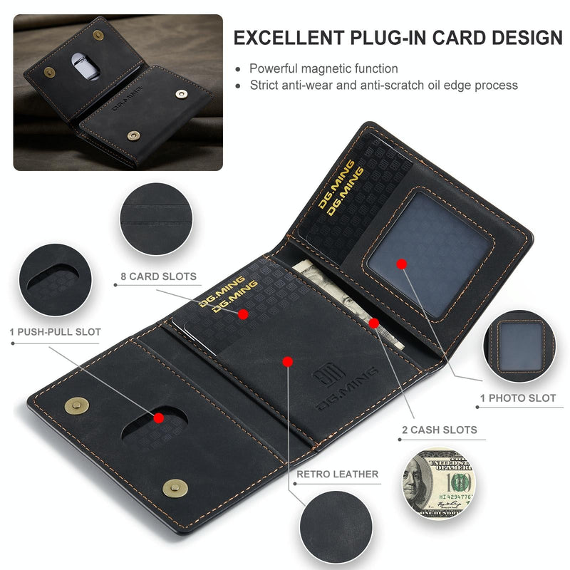 3 Fold Card Bag For Dg.Ming M2 Series Compact & Stylish - Red