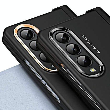 For Samsung Galaxy Z Fold4 5G Skin Feel Contact Lens Case - Purple