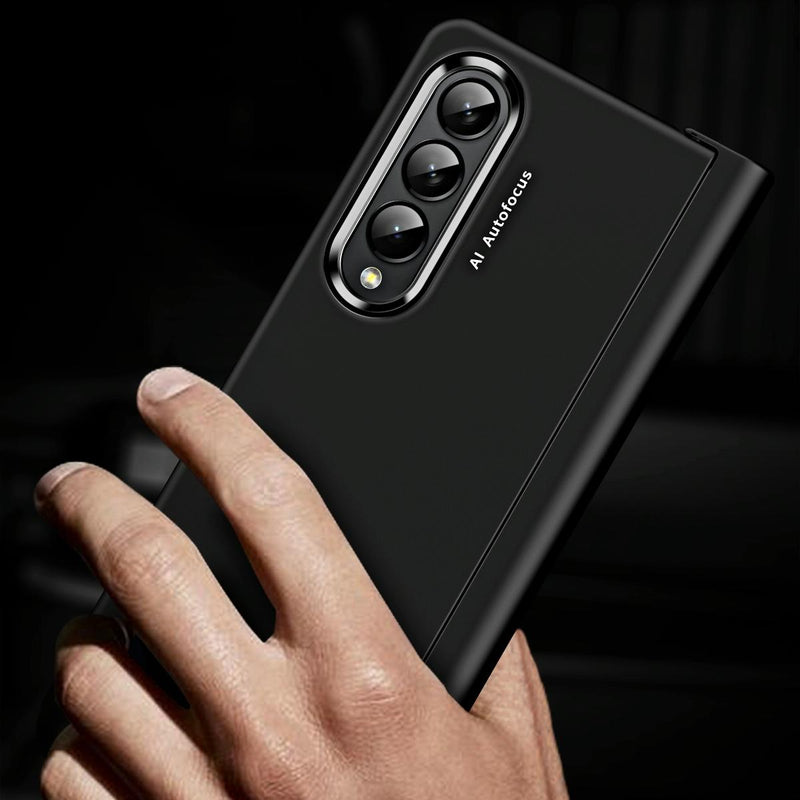 For Samsung Galaxy Z Fold4 5G Skin Feel Contact Lens Case - Purple