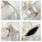 Small Square Stone Pattern Shoulder Bag For Women - Black