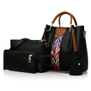Versatile 4-In-1 Messenger Bag For Women - Fashionable & Spacious - Black