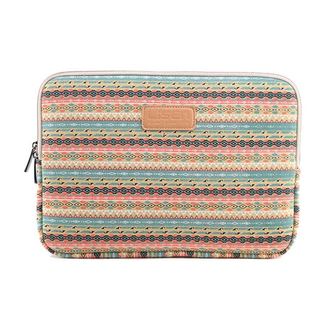 11.6 Inch Lingge Laptop Liner Bag with Stylish Pattern - Rose Red Pattern Geometry