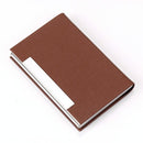 Stainless Steel Card Holder Sleek Business Accessory - Brown